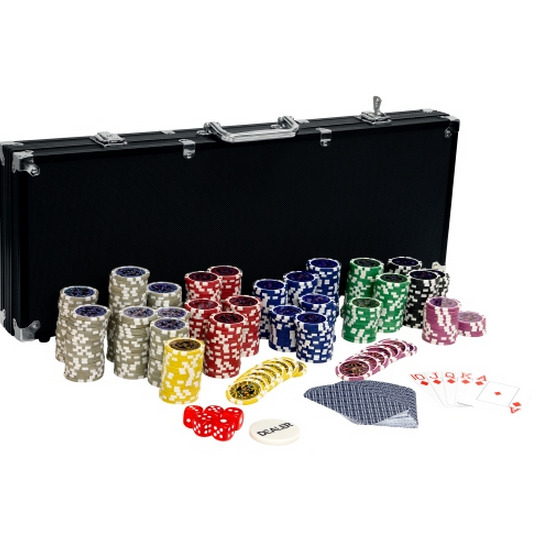 Pokerset „BLACK EDITION“ 500码德州扑克百家乐 铝盒套装