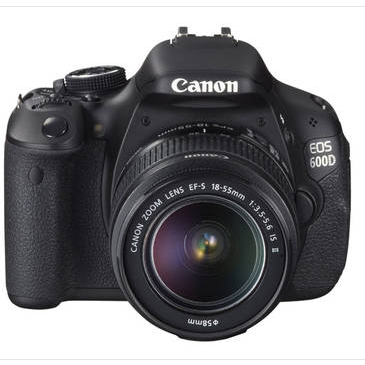 Canon EOS 600D单反相机+两个镜头（EF-S 18-55 IS II和EF-S 55-250 IS II）