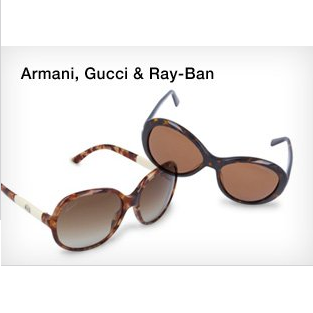 大牌太阳镜 Armani, Gucci & Ray-Ban