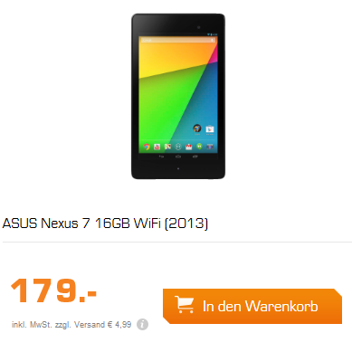 ASUS Google Nexus 7 16GB WiFi 平板
