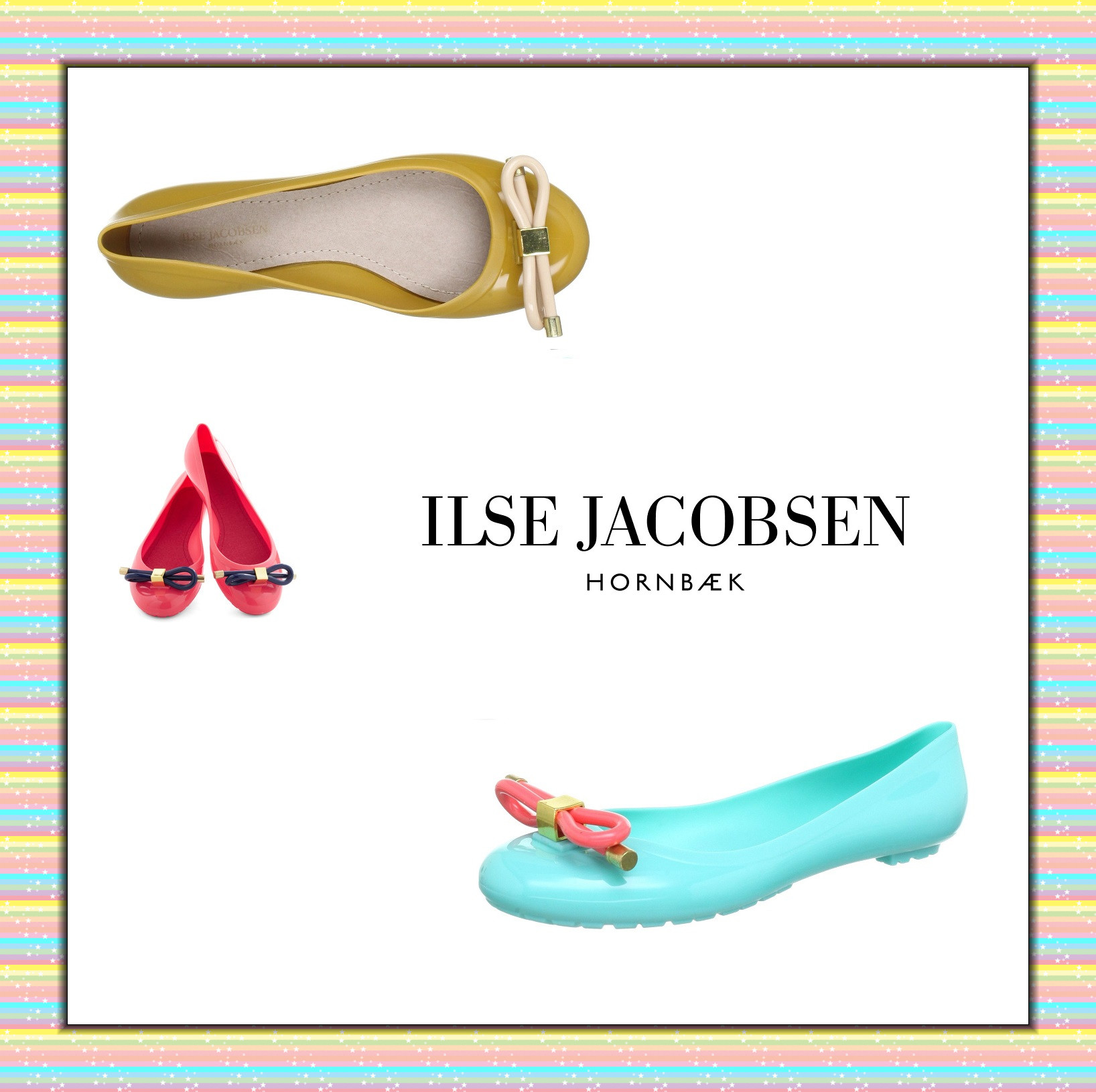 Ilse Jacobsen 甜美粉嫩果冻鞋