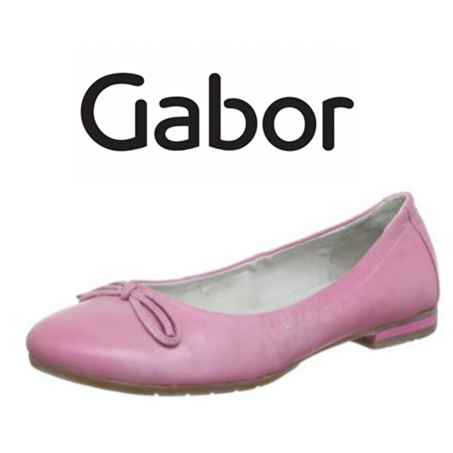 Gabor 粉色小女生芭蕾舞鞋