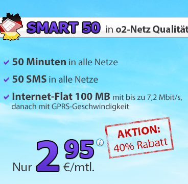 DeutschlandSIM Smart 50手机卡