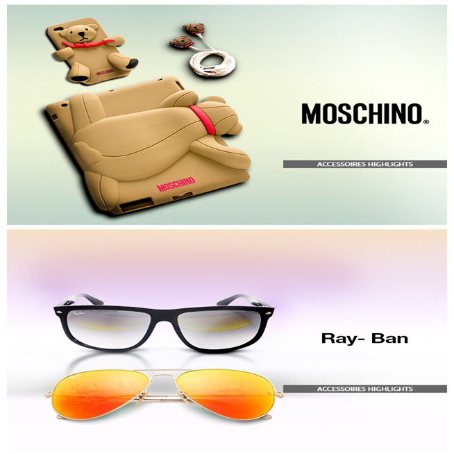 Ray-Ban雷朋墨镜/Moschino创意手机平板配件