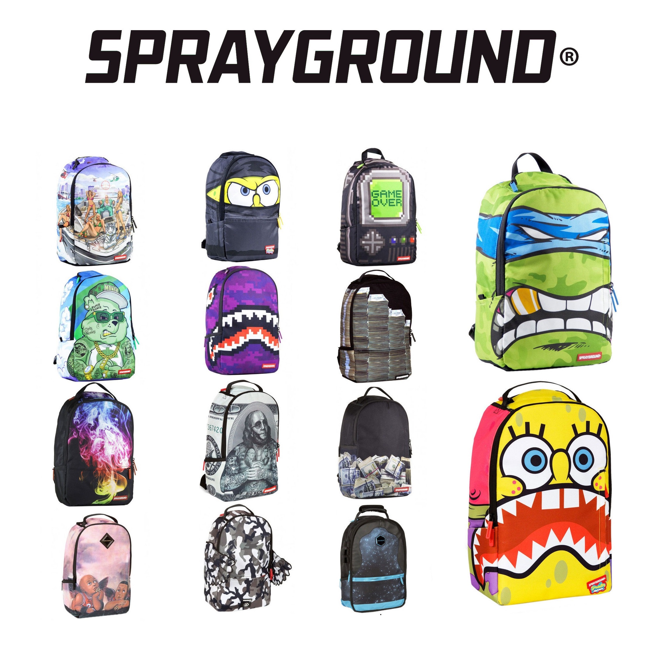 美国Sprayground 设计感双肩包