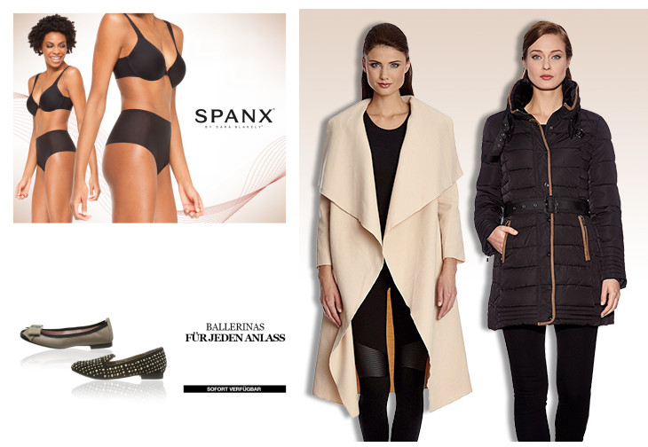 Spanx内衣塑身衣/Ballerinas芭蕾鞋/edc、Esprit等品牌女式外套闪购