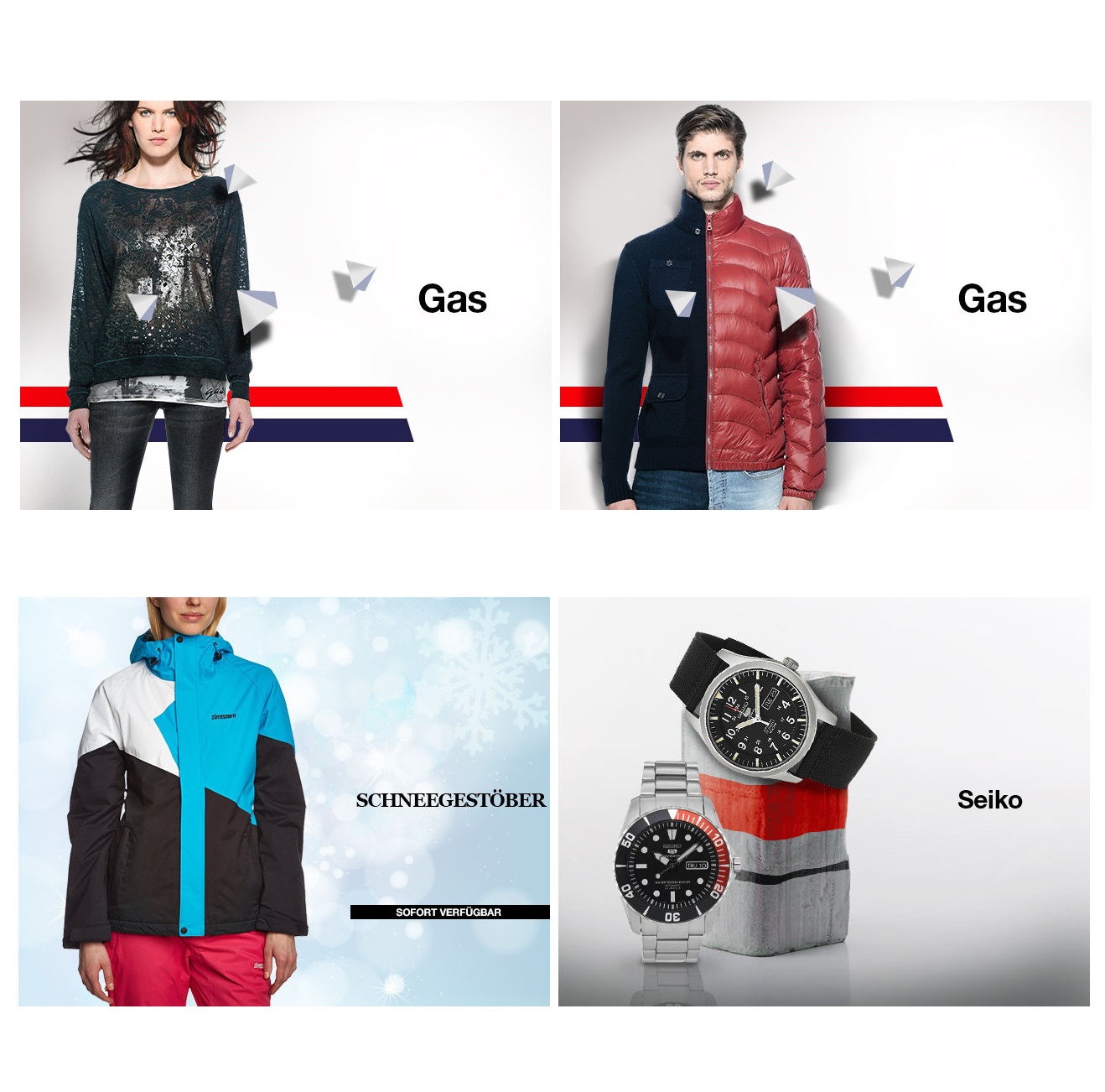 GAS男女装/滑雪服及装备/Seiko男女腕表