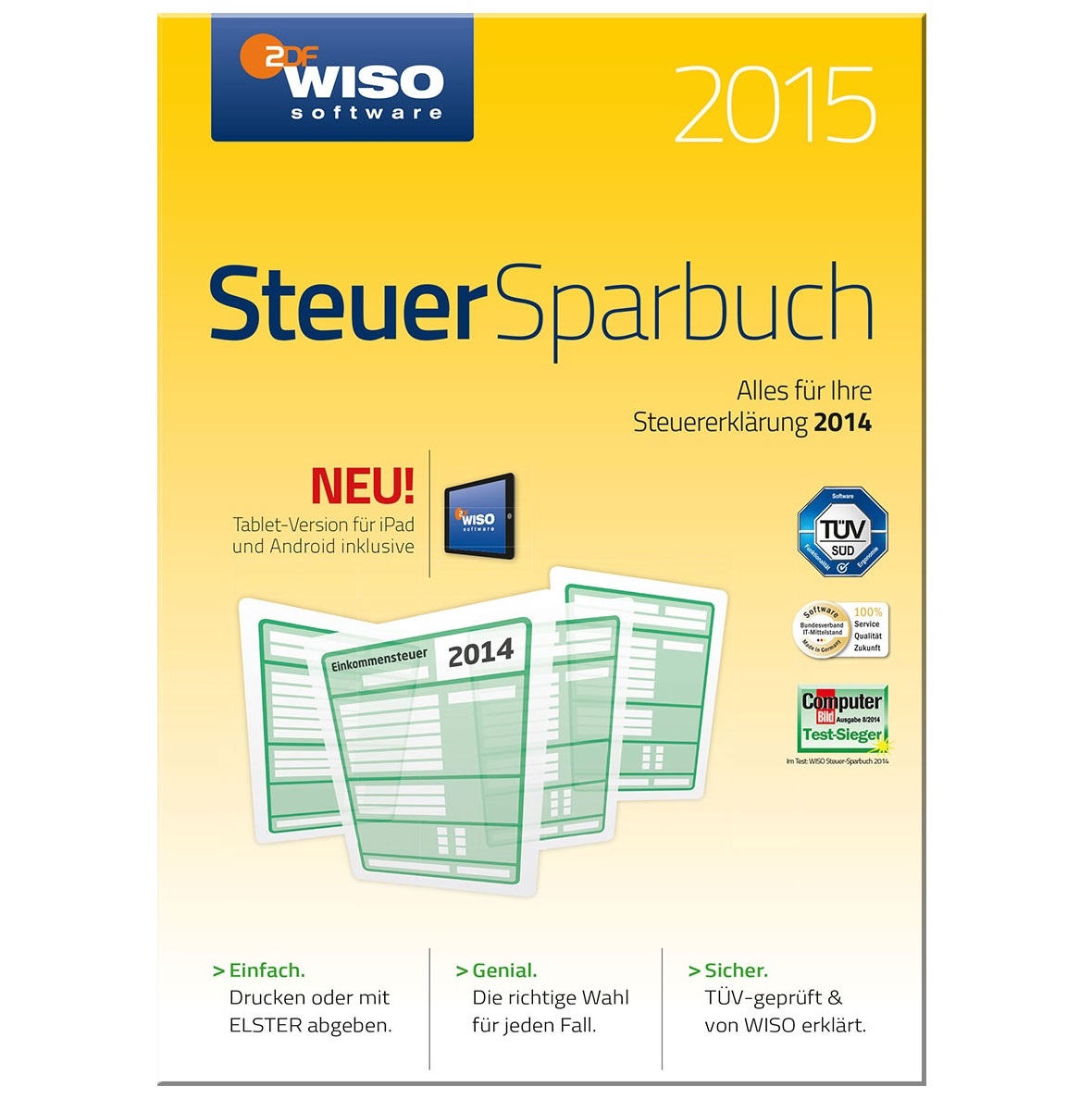 退税软件WISO Steuer-Sparbuch2015(für Steuerjahr2014)