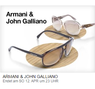夏日必备 Armani&John Galliano太阳镜
