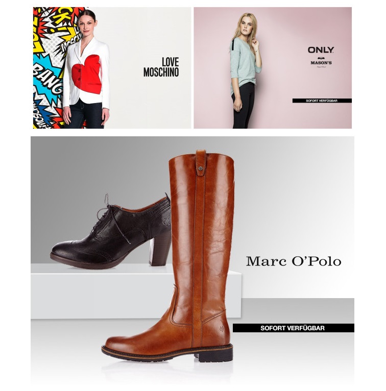 Love Moschino女装/Mason’s & Only女装/Marc O’polo女鞋