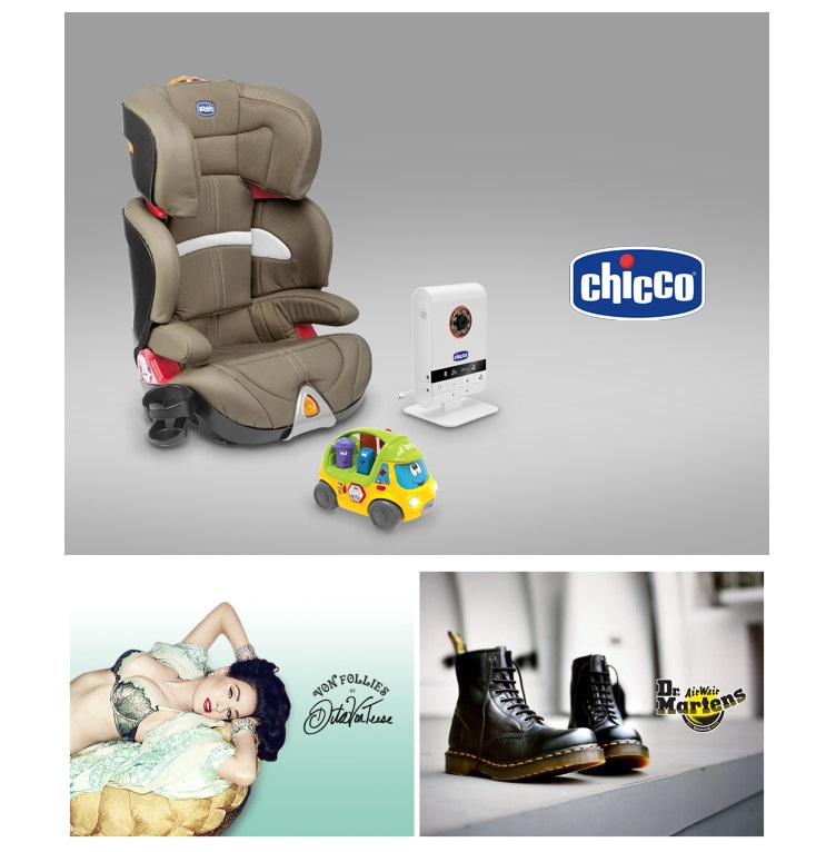 CHICCO安全座椅&推车&玩具/Dr.Martens马丁靴/DITA VON TEESE内衣