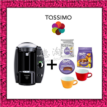 Bosch TassimoT40咖啡机+Milka胶囊一包/Milka零食两包/炫彩咖啡杯两只