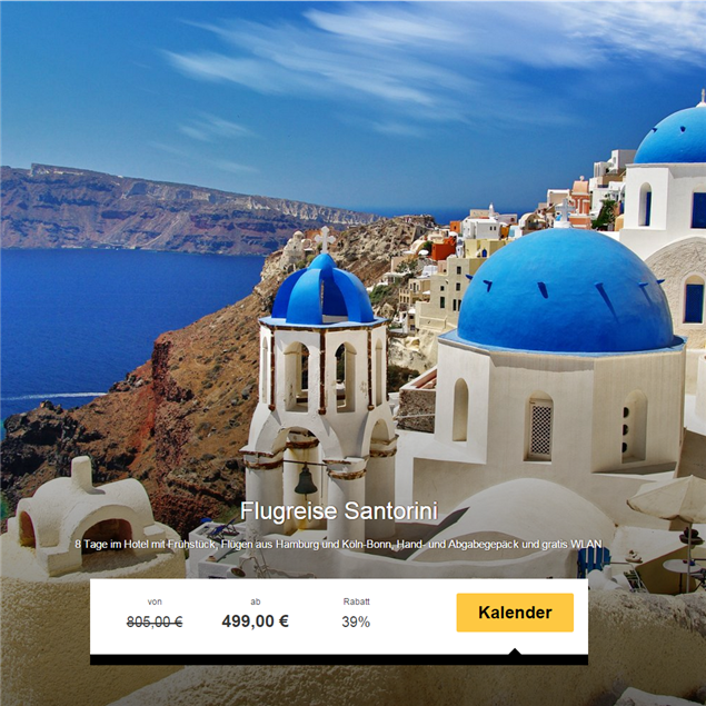 爱琴海的浪漫假期 双飞七晚希腊Santorini休闲之旅包酒店