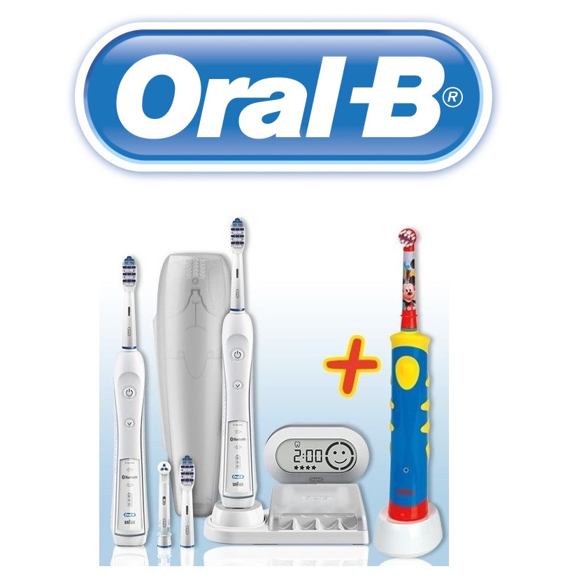 给全家贴心呵护 Oral-B 电动牙刷家庭套装