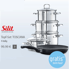 Silit Toskana 优质不锈钢套锅四件套