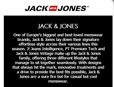 Jack and Jones男士上装