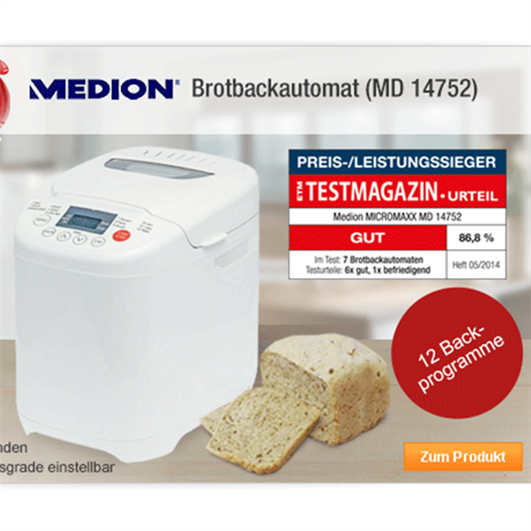 MEDION® MD 14752 自动面包机