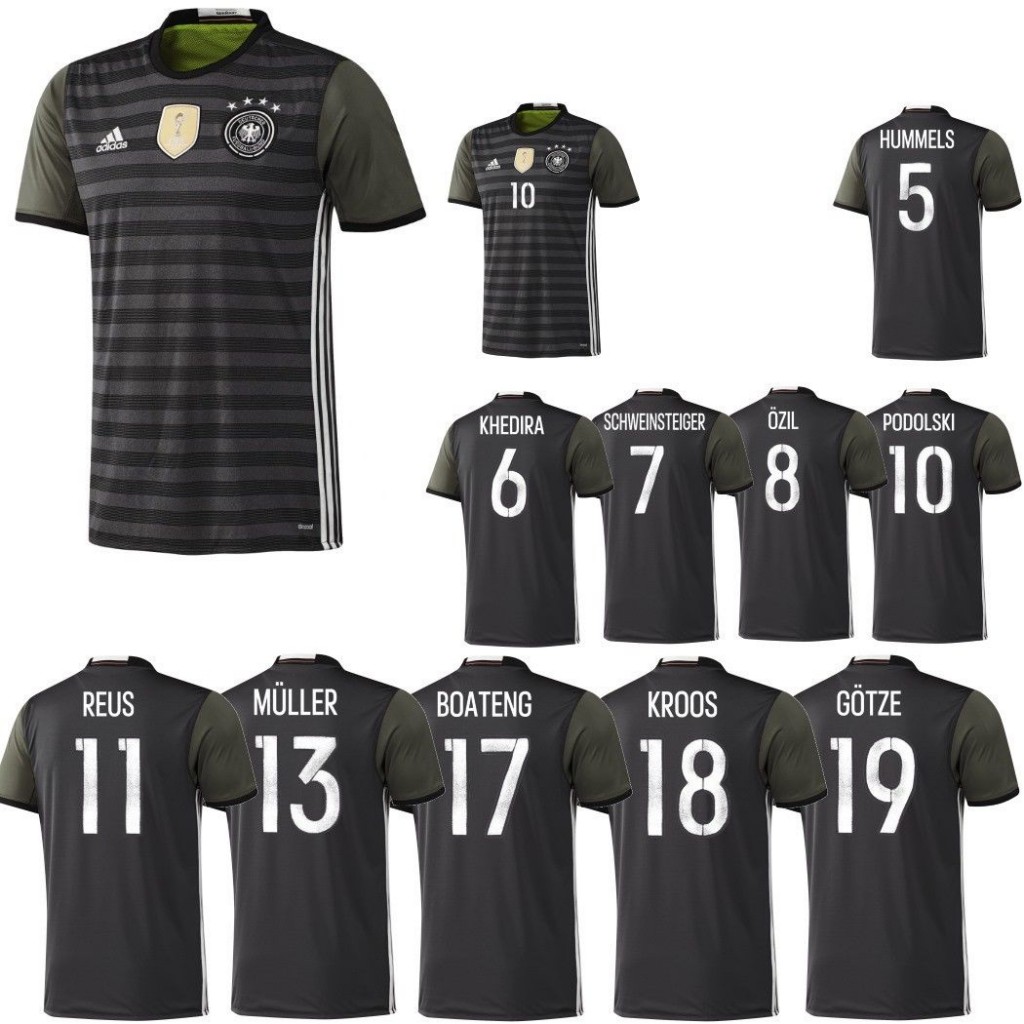 adidas 德国国家队2016欧洲杯客场球衣