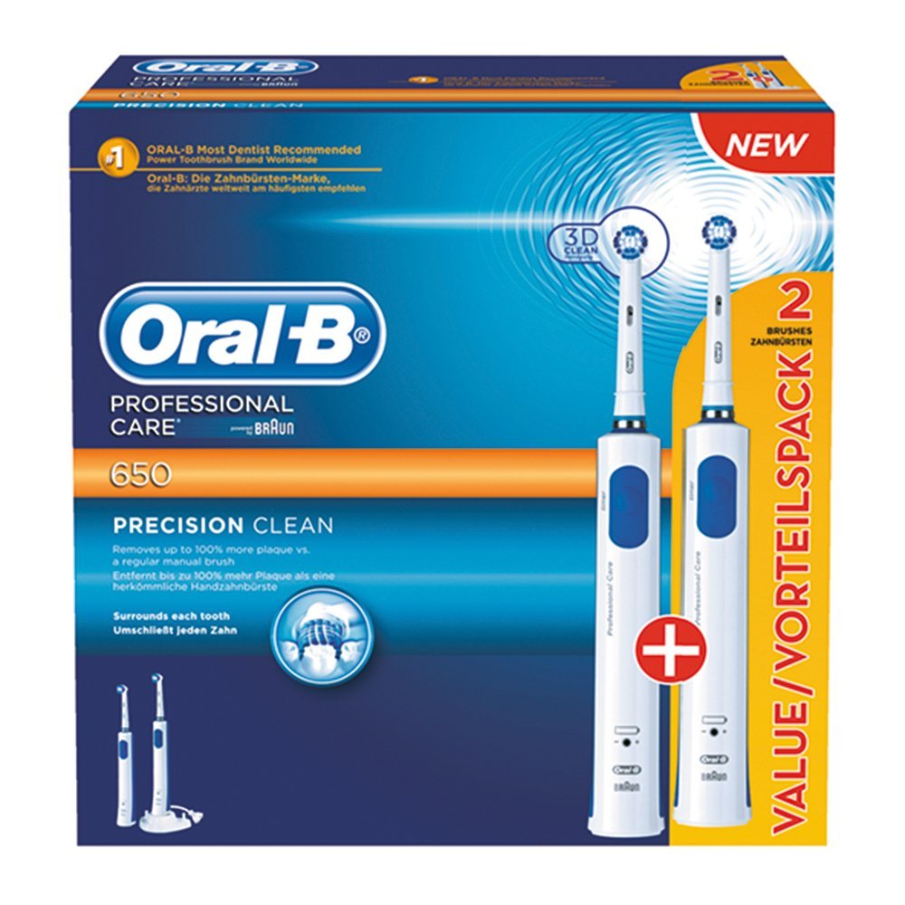 Braun Oral-B Professional Care 650 电动牙刷两手柄装