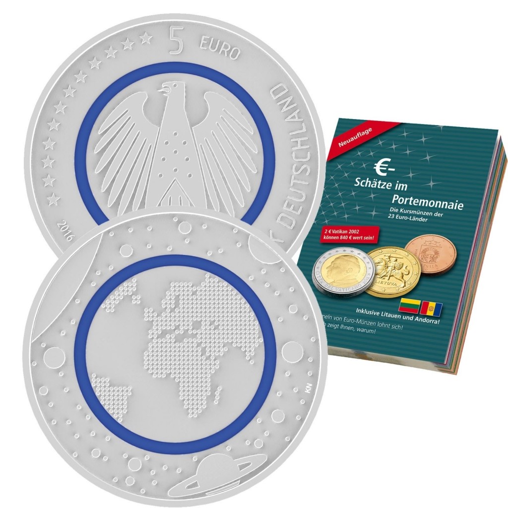 德国首发“蓝色星球”5欧面值硬币