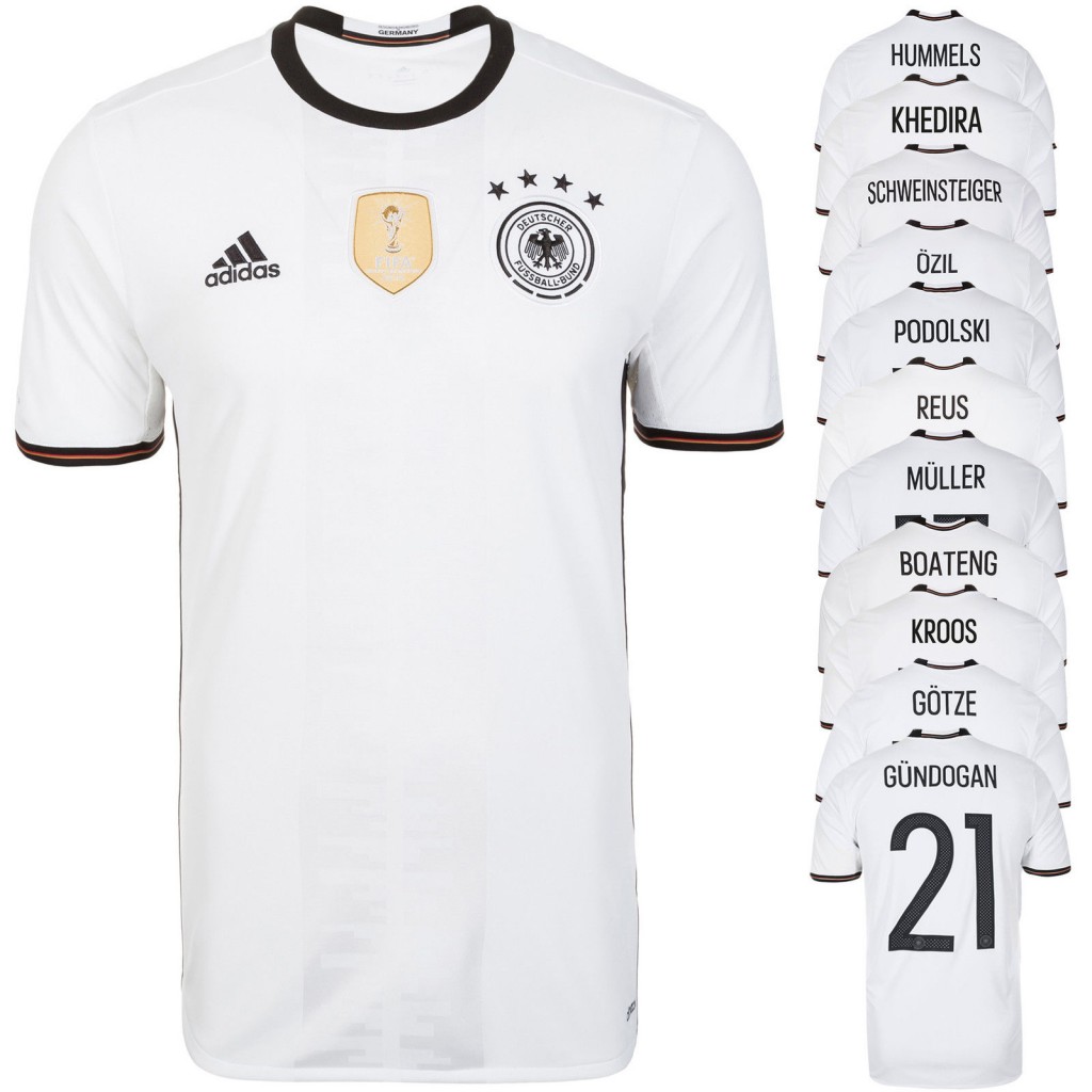 adidas 德国国家队2016欧洲杯主客场球衣