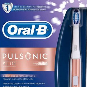 Oral-B Elektrische Zahnbürste Pulsonic Slim 玫瑰金色