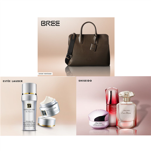 德国奢牌Bree包包/至哉坤元，万物资生-Shiseido/Estée Lauder 雅诗兰黛护肤彩妆