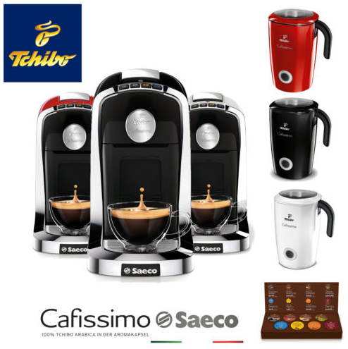 Tchibo Saeco咖啡机+奶泡机+8个新口味咖啡胶囊