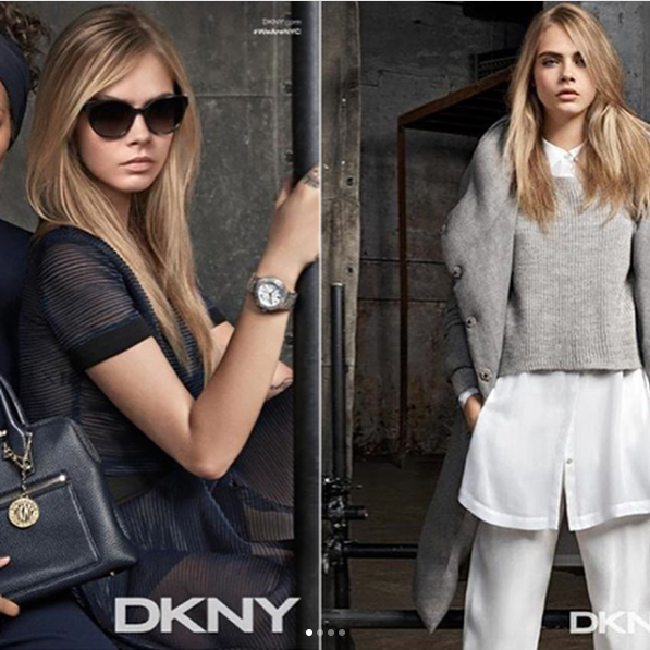 行走在纽约的街头女孩 DKNY女士包包鞋子