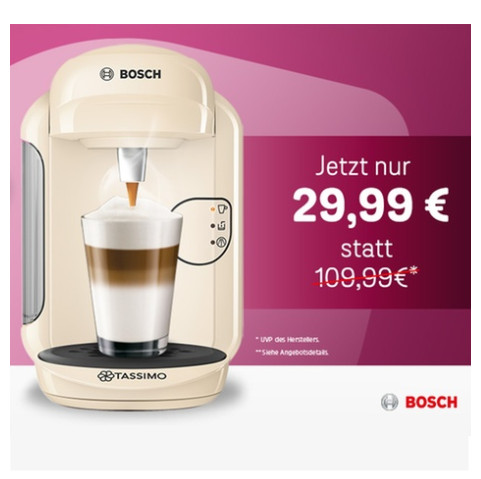 Bosch Tassimo Vivy 2 胶囊式咖啡机