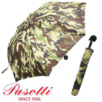 纯正的意大利尊贵血统-PASOTTI骷髅头迷彩手工雨伞