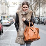 Meli Melo经典中号摇篮包，名媛Olivia Palermo最爱的百搭焦糖棕