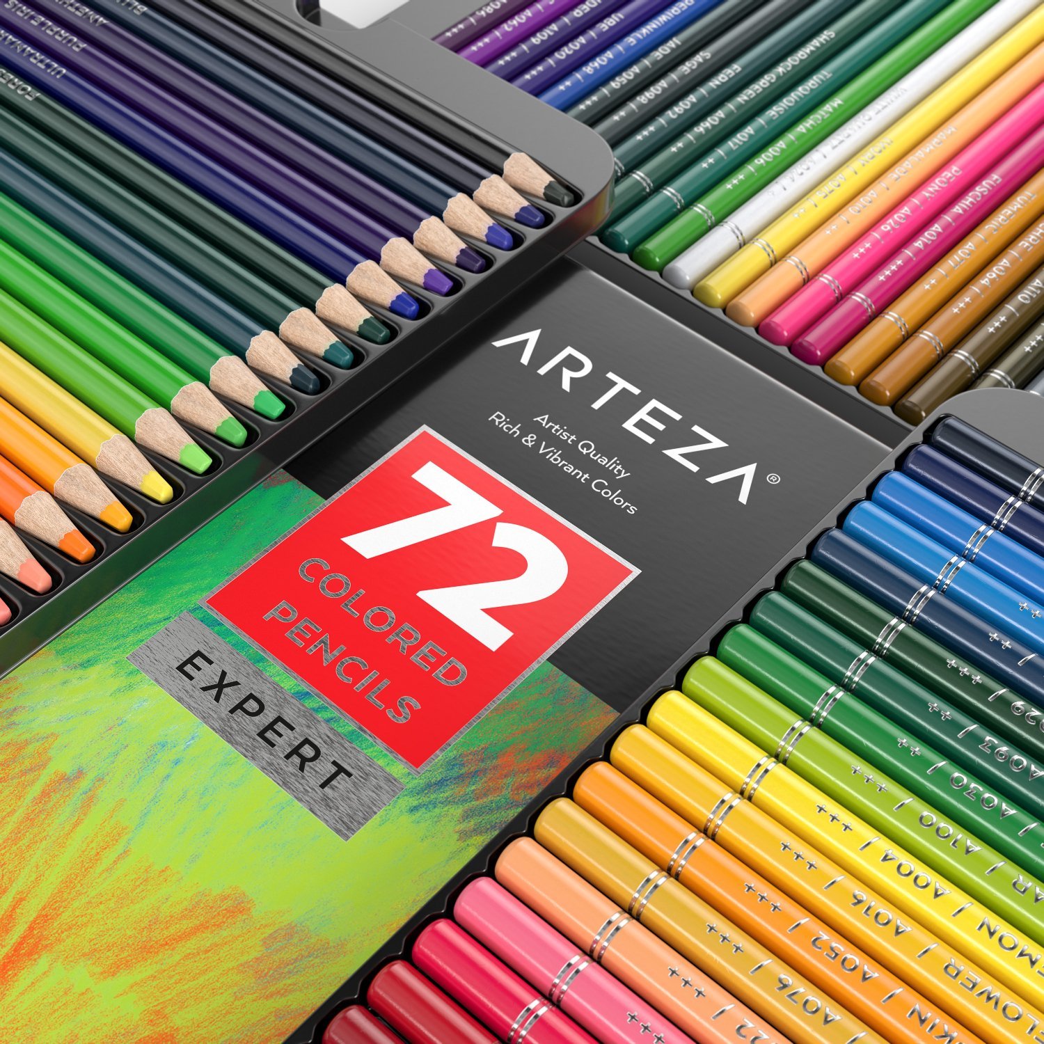 绘制梦幻蓝图 ARTEZA 72色专业彩色铅笔