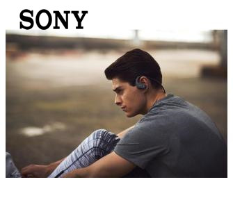 索尼（SONY） NW-WS625 蓝牙运动耳机 可穿戴式防水音乐播放器（黑色）