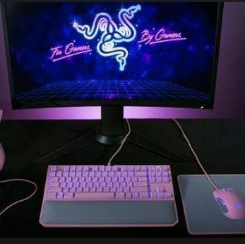 俘虏你的少女心 Razer雷蛇黑寡妇Chroma V2 Quartz 粉色系机械键盘