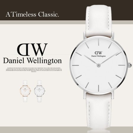 肯豆同款 DW气质纯白色系DW00100190女式腕表