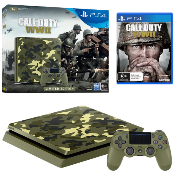 PlayStation 4索尼游戏机《使命召唤：二战》（Call of Duty WWII）特别限量版