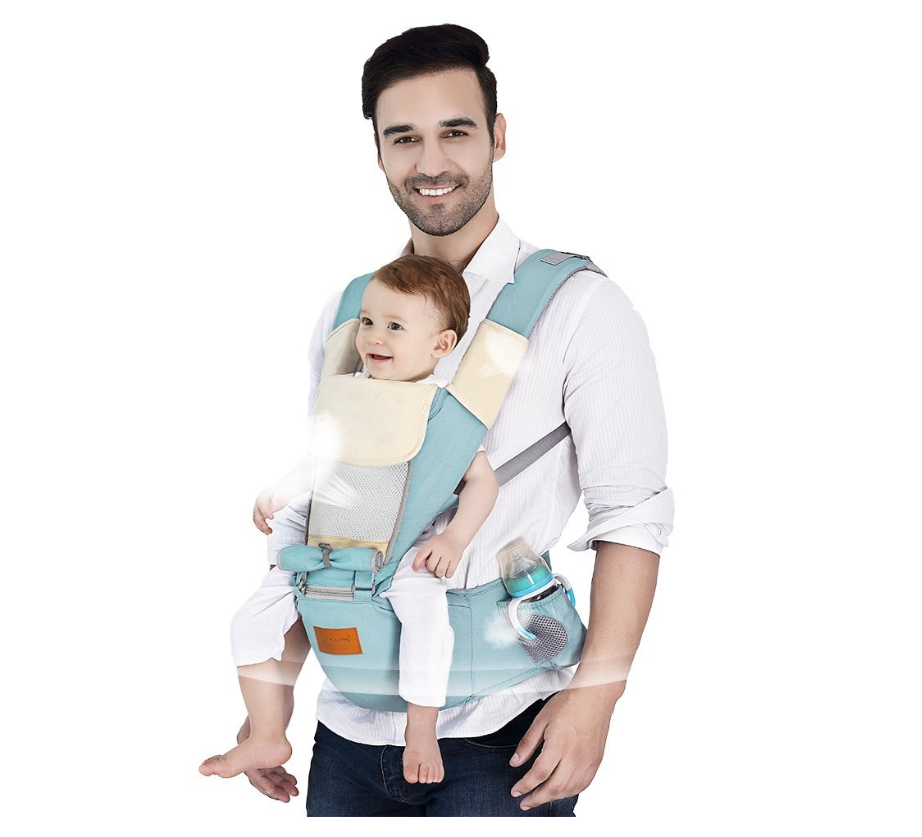 一个人带娃不再困难 KidoME多功能婴儿背带