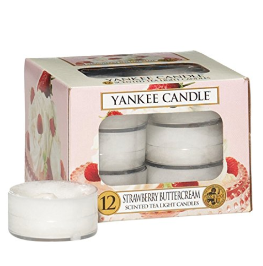 Yankee Candle蜡烛香氛 超级适合夏天的草莓奶油味 12个装