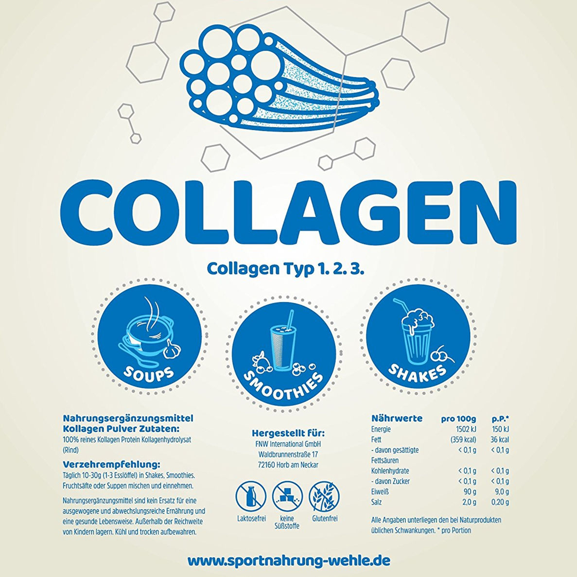 Collagen-Pulver 水解胶原蛋白粉