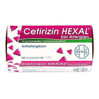 抗花粉过敏！德国Cetirizin HEXAL舒缓皮疹抗过敏药