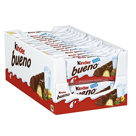 Kinder Bueno 健达缤纷乐牛奶榛果威化夹心巧克力 30包装