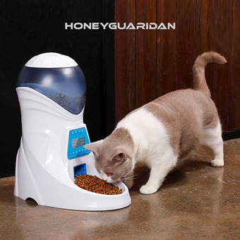 HoneyGuaridan可以录音的宠物自动投食器