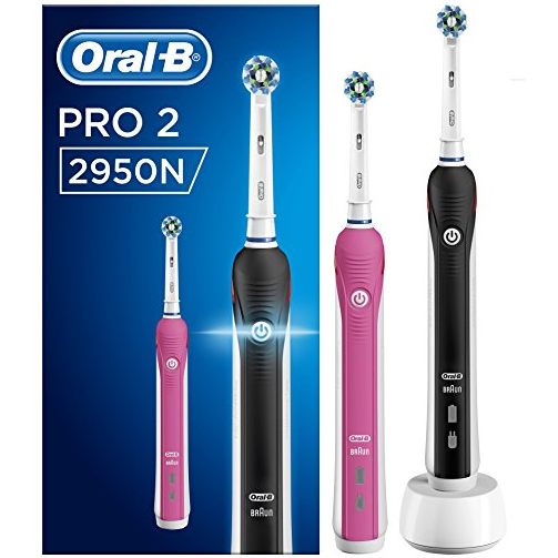 Oral-B PRO 2 2950N 电动牙刷 黑粉2只装