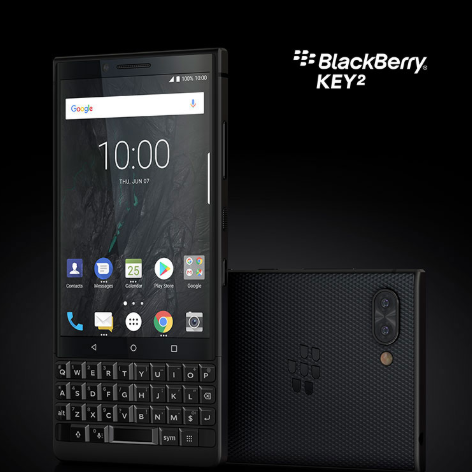 经典造型隐含创新元素黑莓手机 BlackBerry Key2
