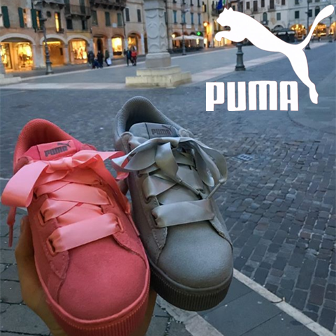 颜值太高! Puma缎带 磨砂皮面 运动鞋