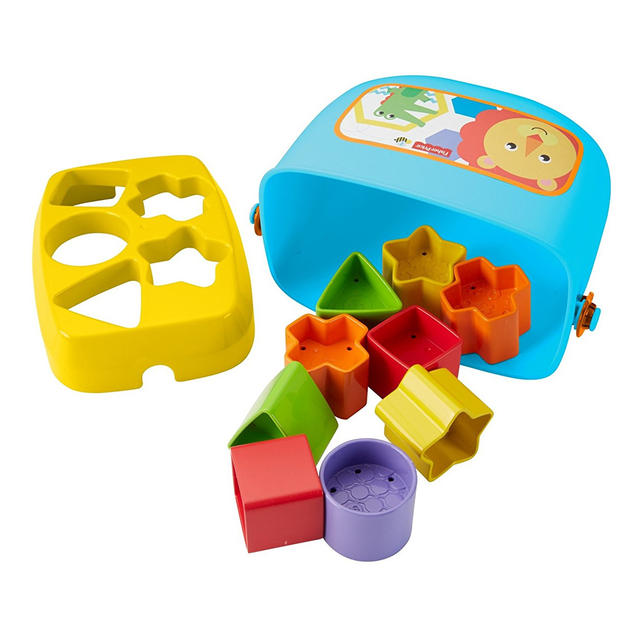 Fisher-Price FFC84费雪新启蒙塑料积木盒形状配对儿童玩具