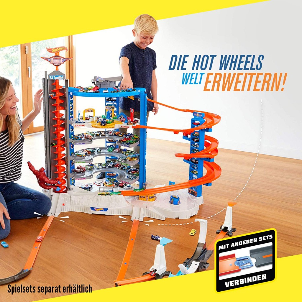 美国品牌 Hot Wheels 风火轮 超级停车库组合套装