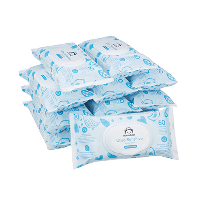 亚马逊自家品牌 Mama Bear Ultra Sensitive Baby – Feuchttücher 婴儿敏感性湿纸巾12包装