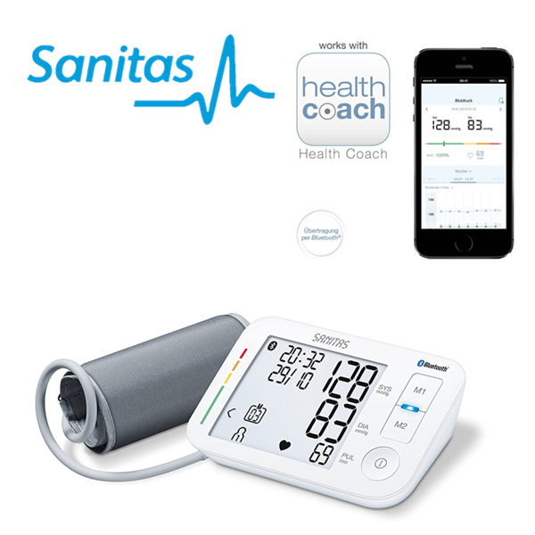 Sanitas SBM 37 智能血压测量仪 搭载APP与蓝牙管理模式